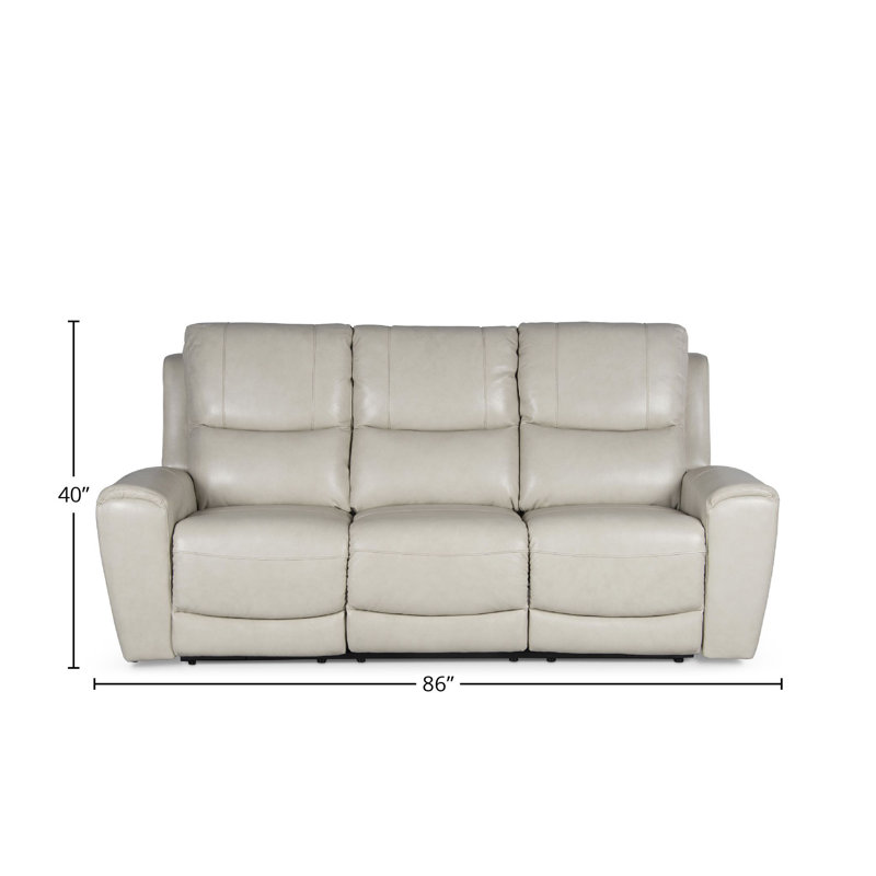 17 Stories Rumaanah 86'' Pillow Top Arm Reclining Sofa Wayfair